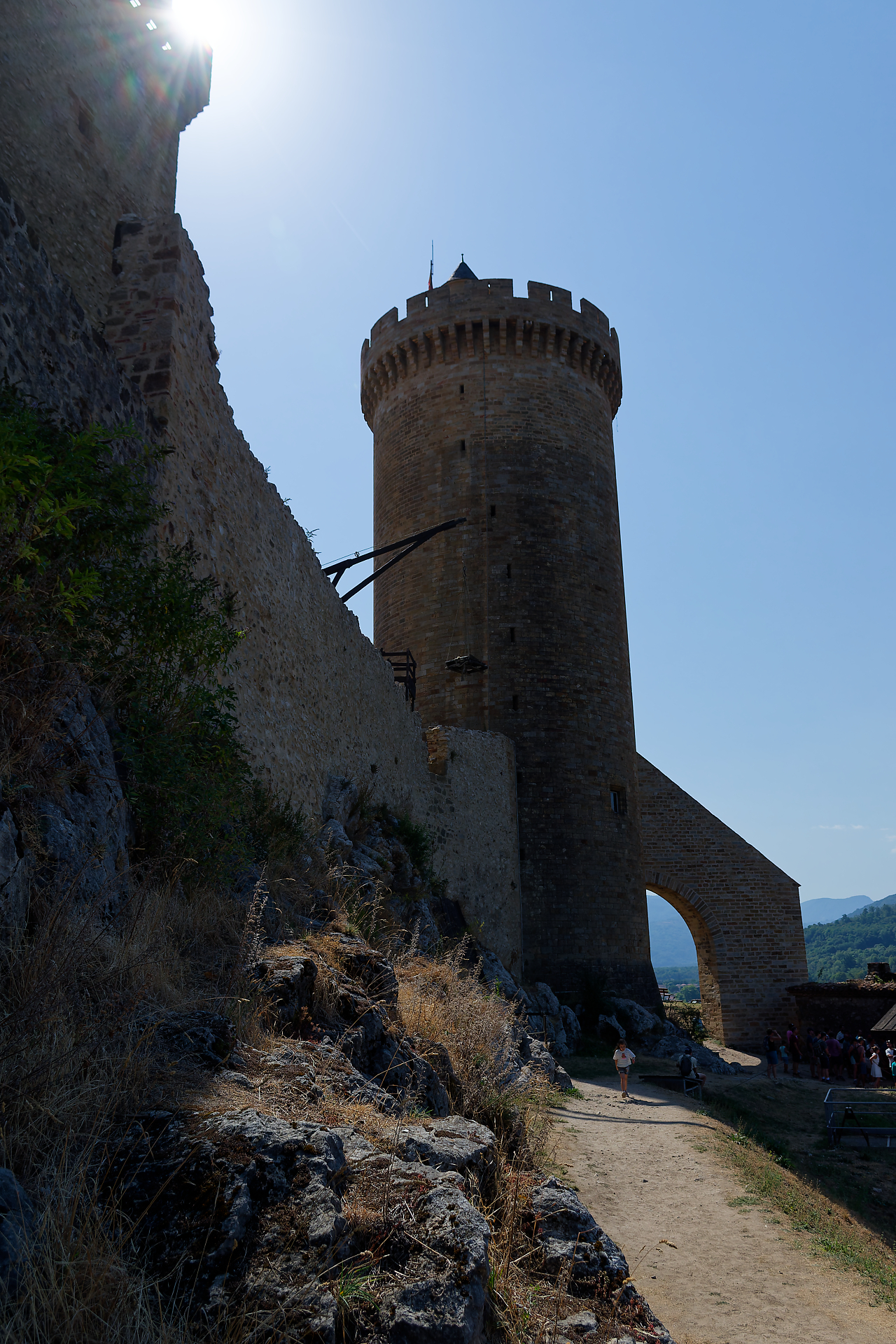 Sergio - Château de Foix donjon en contre jour