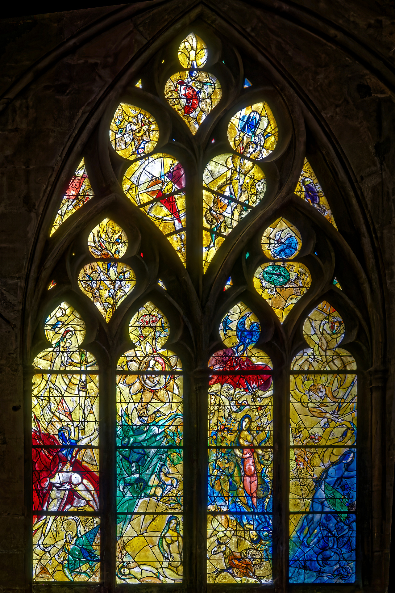Joël - Vitrail de Chagall ( cathédrale de Metz)